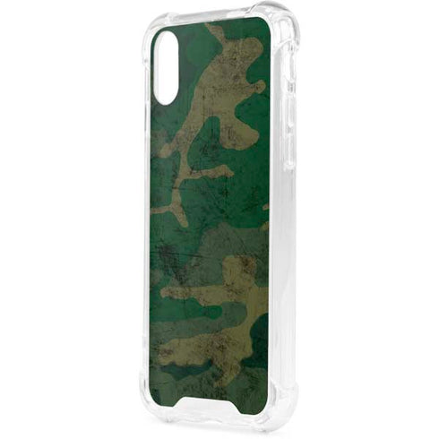 Camouflage iPhone XS Clear Case