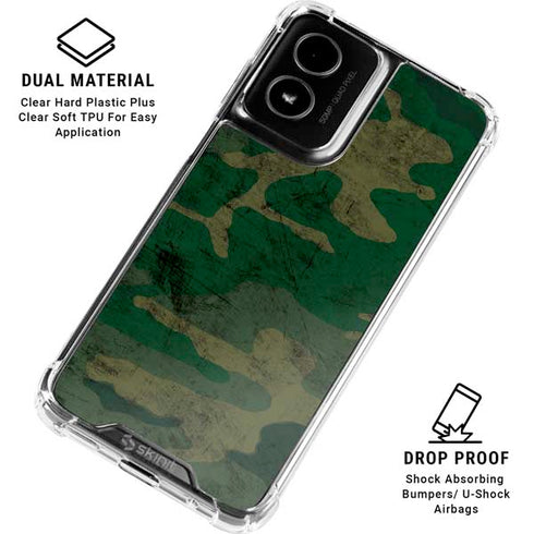 Camouflage Moto G Power 5G (2024) Clear Case