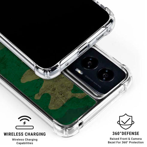 Camouflage Moto G Power 5G (2024) Clear Case