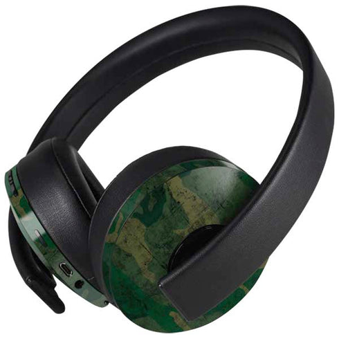 Camouflage PlayStation 4 Gold Wireless Headset Skin