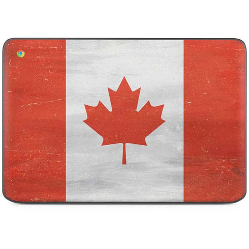 Canada Flag Distressed HP Chromebook Skin
