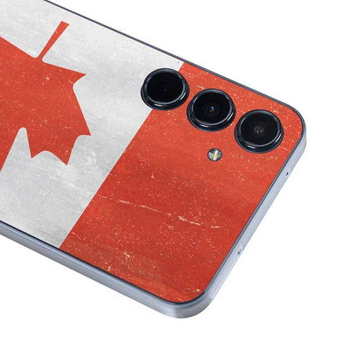 Canada Flag Distressed Galaxy A35 5G Skin