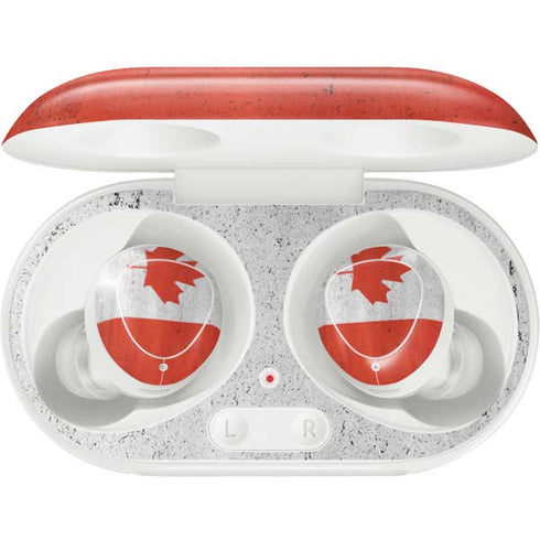 Canada Flag Distressed Galaxy Buds Plus Skin