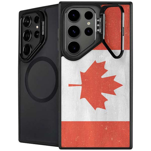 Canada Flag Distressed Galaxy Cases