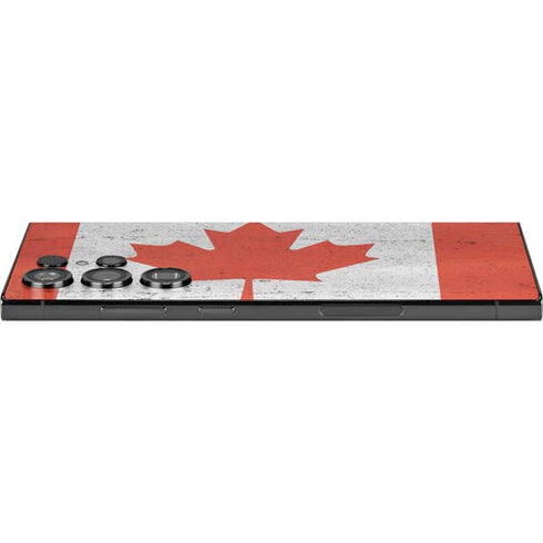 Canada Flag Distressed Galaxy S24 Ultra Skin
