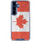 Canada Flag Distressed Galaxy S25 Plus Clear Case