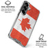 Canada Flag Distressed Galaxy S26 Clear Case