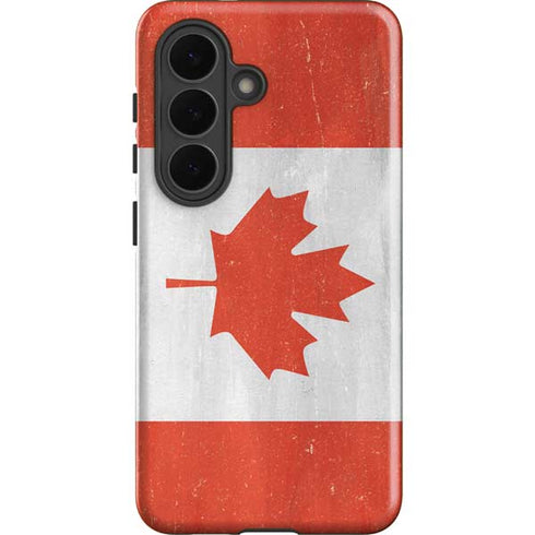 Canada Flag Distressed Galaxy S26 Impact Case