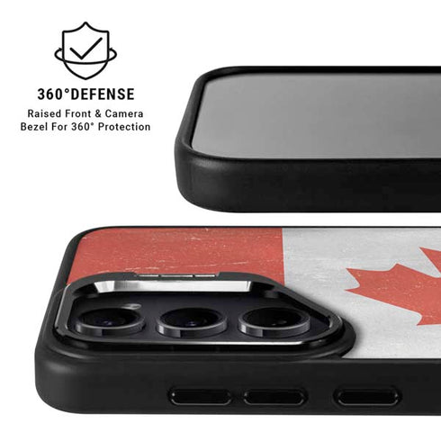 Canada Flag Distressed Galaxy S26 Ultra Kickstand Case