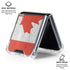 Canada Flag Distressed Galaxy Z Flip6 Clear Case