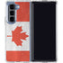 Canada Flag Distressed Galaxy Z Fold5 5G Clear Case