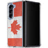 Canada Flag Distressed Galaxy Z Fold5 5G Clear Case