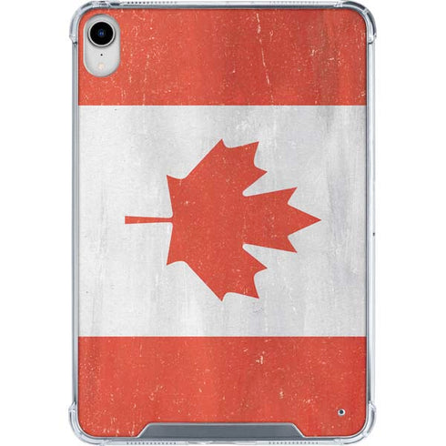 Canada Flag Distressed iPad 11th Gen (2025) Clear Case