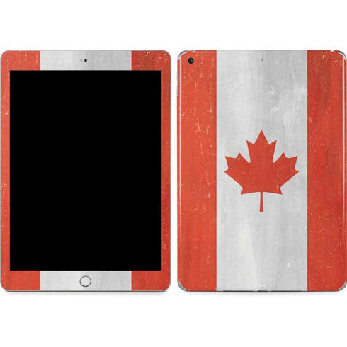 Canada Flag Distressed Apple iPad Skin