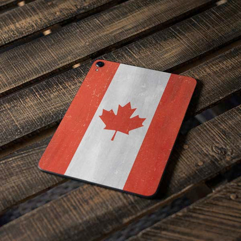 Canada Flag Distressed Apple iPad Pro Skin