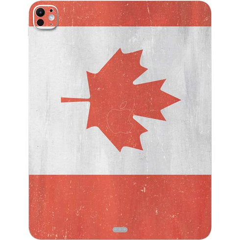 Canada Flag Distressed iPad Pro 13in M4 (2024) Skin