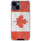 Canada Flag Distressed iPhone 15 Clear Case