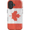 Canada Flag Distressed iPhone 16 Impact Case