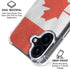 Canada Flag Distressed iPhone 16 Plus MagSafe Case