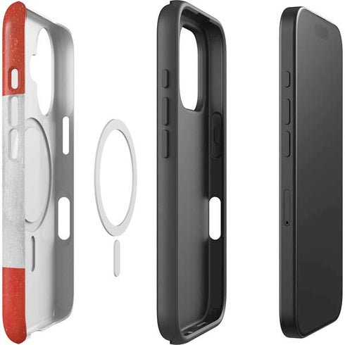 Canada Flag Distressed iPhone 16 Plus Magsafe Impact Case