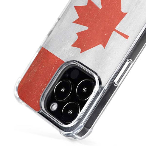 Canada Flag Distressed iPhone 16 Pro Max MagSafe Case