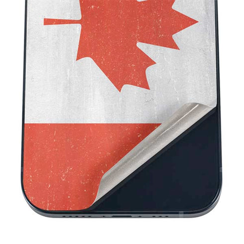 Canada Flag Distressed iPhone 16 Skin