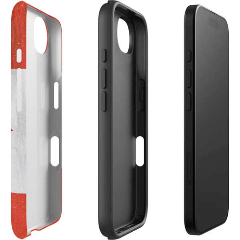 Canada Flag Distressed iPhone 16e Impact Case