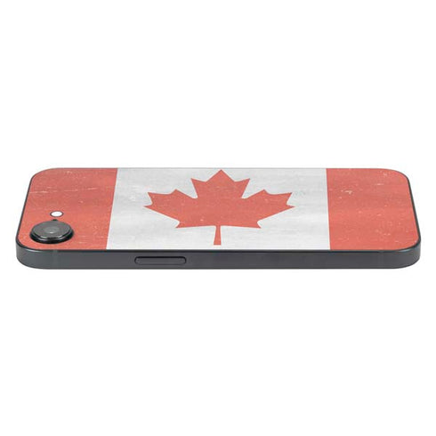 Canada Flag Distressed iPhone 16e Skin