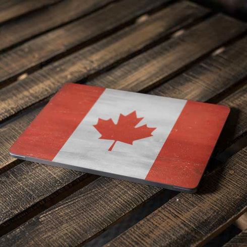 Canada Flag Distressed Apple MacBook Air Skin