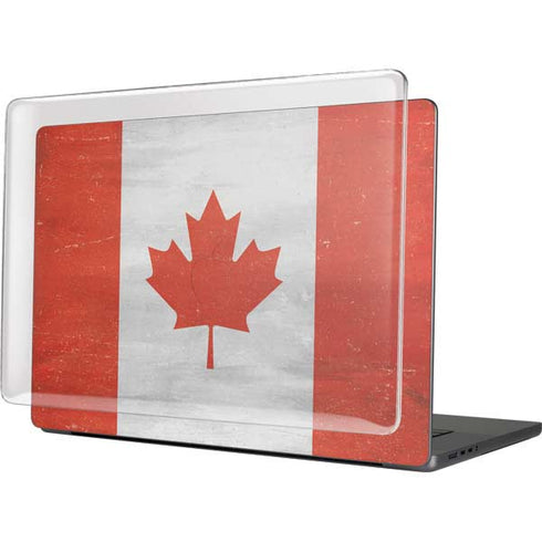 Canada Flag Distressed MacBook Cases