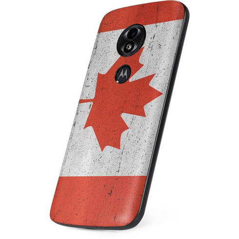 Canada Flag Distressed Moto E5 Play Skin
