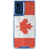Canada Flag Distressed Moto G 5G (2024) Clear Case