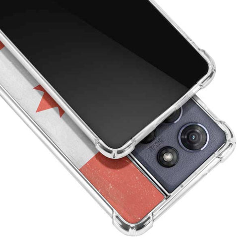 Canada Flag Distressed Moto G Stylus 5G (2025) Clear Case