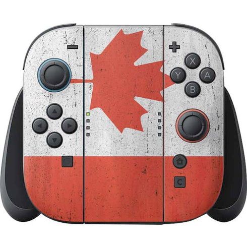 Canada Flag Distressed Nintendo Skins