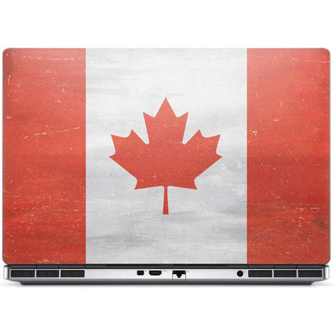 Canada Flag Distressed Dell Precision Skin