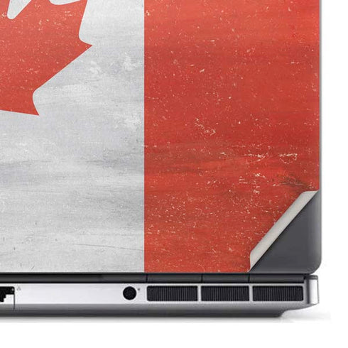 Canada Flag Distressed Dell Precision Skin