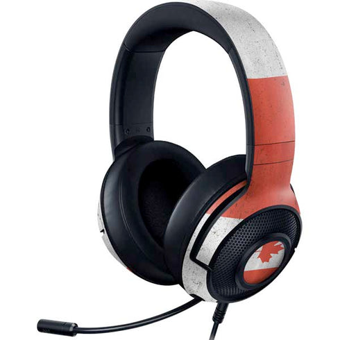 Canada Flag Distressed Razer Kraken X Skin