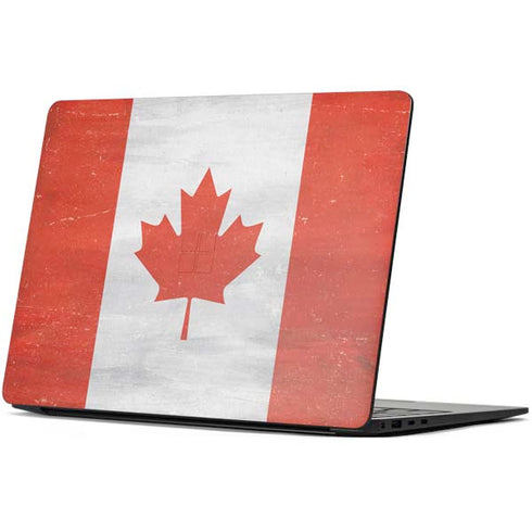 Canada Flag Distressed Surface Laptop 7 15in Skin