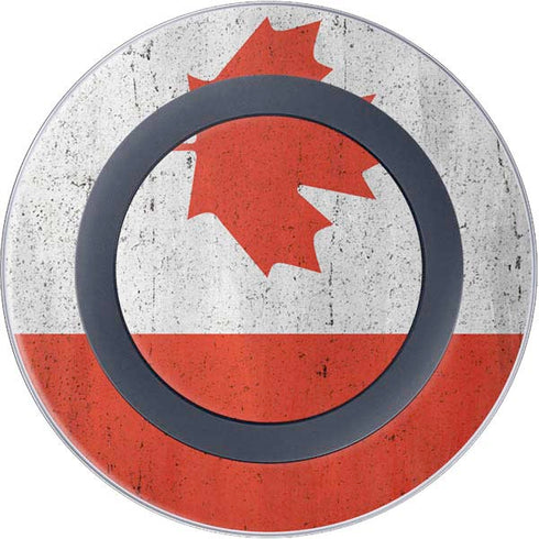Canada Flag Distressed Wireless Charger Skin