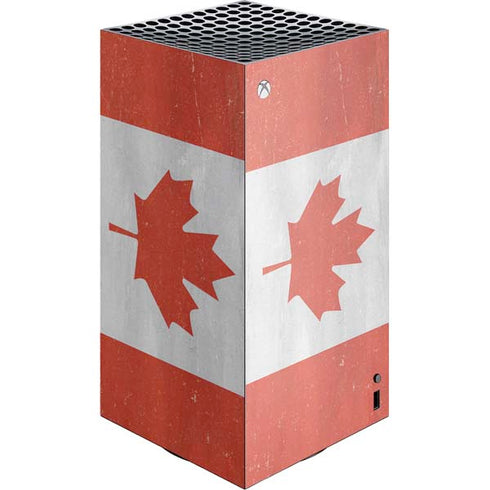 Canada Flag Distressed XBox Series X Digital Edition Console Skin