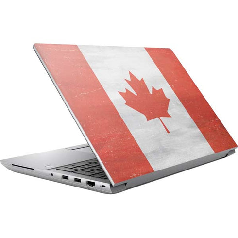 Canada Flag Distressed HP ZBook Fury 16 G10 Skin