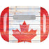 Canada Flag Light Wood AirPods Skins