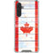 Canada Flag Light Wood Galaxy A17 Clear Case