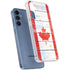 Canada Flag Light Wood Galaxy A55 5G Clear Case