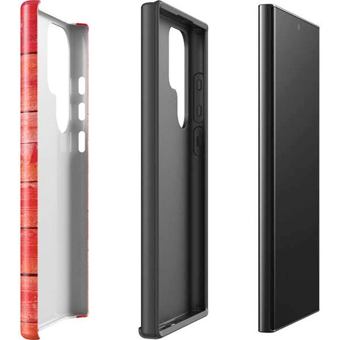 Canada Flag Light Wood Galaxy S25 Ultra Impact Case