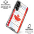 Canada Flag Light Wood Galaxy S26 Clear Case