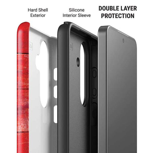 Canada Flag Light Wood Galaxy S26 Impact Case