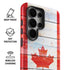 Canada Flag Light Wood Galaxy S26 Ultra Impact Case