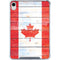 Canada Flag Light Wood iPad 11th Gen (2025) Clear Case