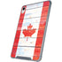 Canada Flag Light Wood iPad 11th Gen (2025) Clear Case
